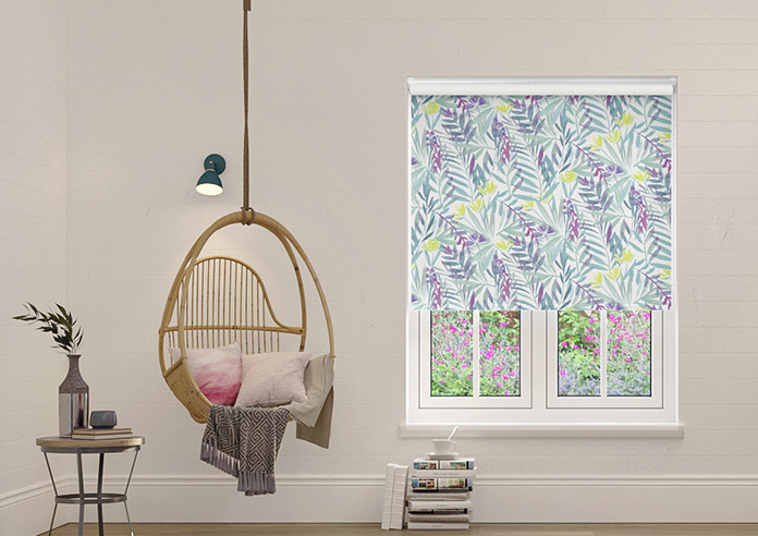 Watercolour Jungle, Lush - Twist&Fit Roller Blind - Image 3